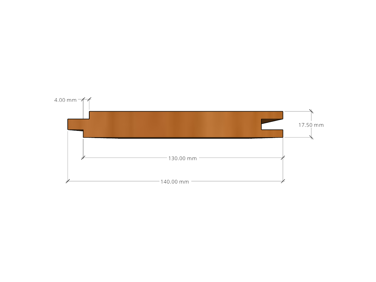 Cederpanel Spont med 4 mm mellanrum